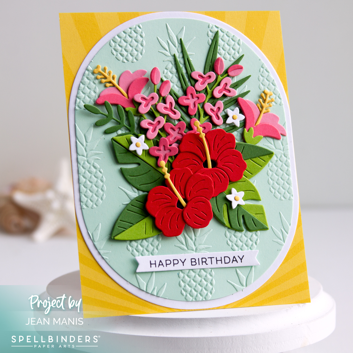 Spellbinders | Tropical Blooms Card
