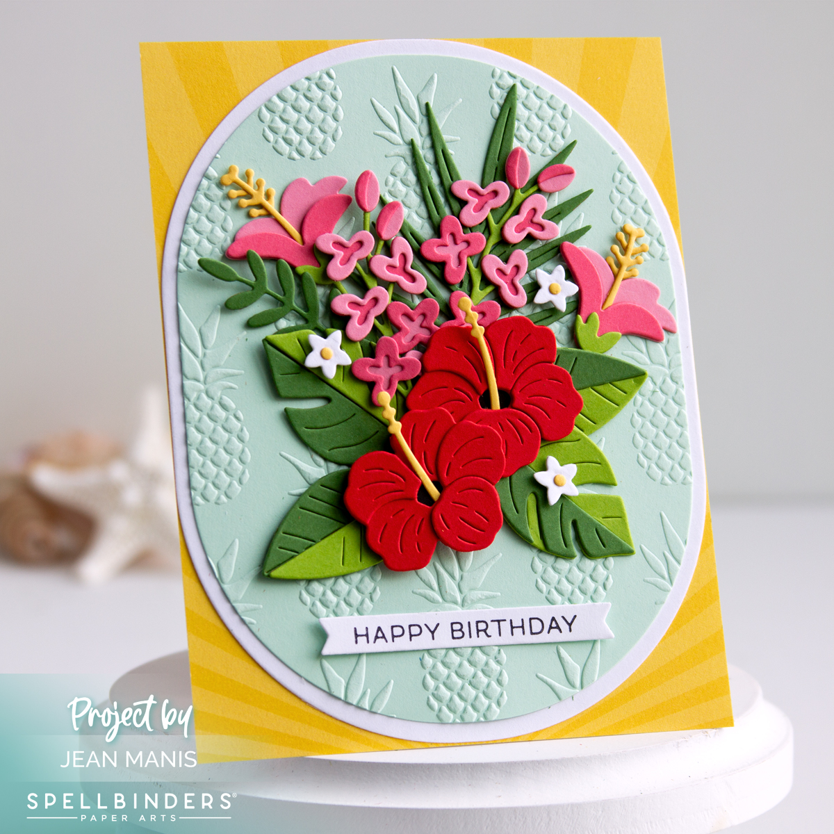 Spellbinders | Tropical Blooms Card