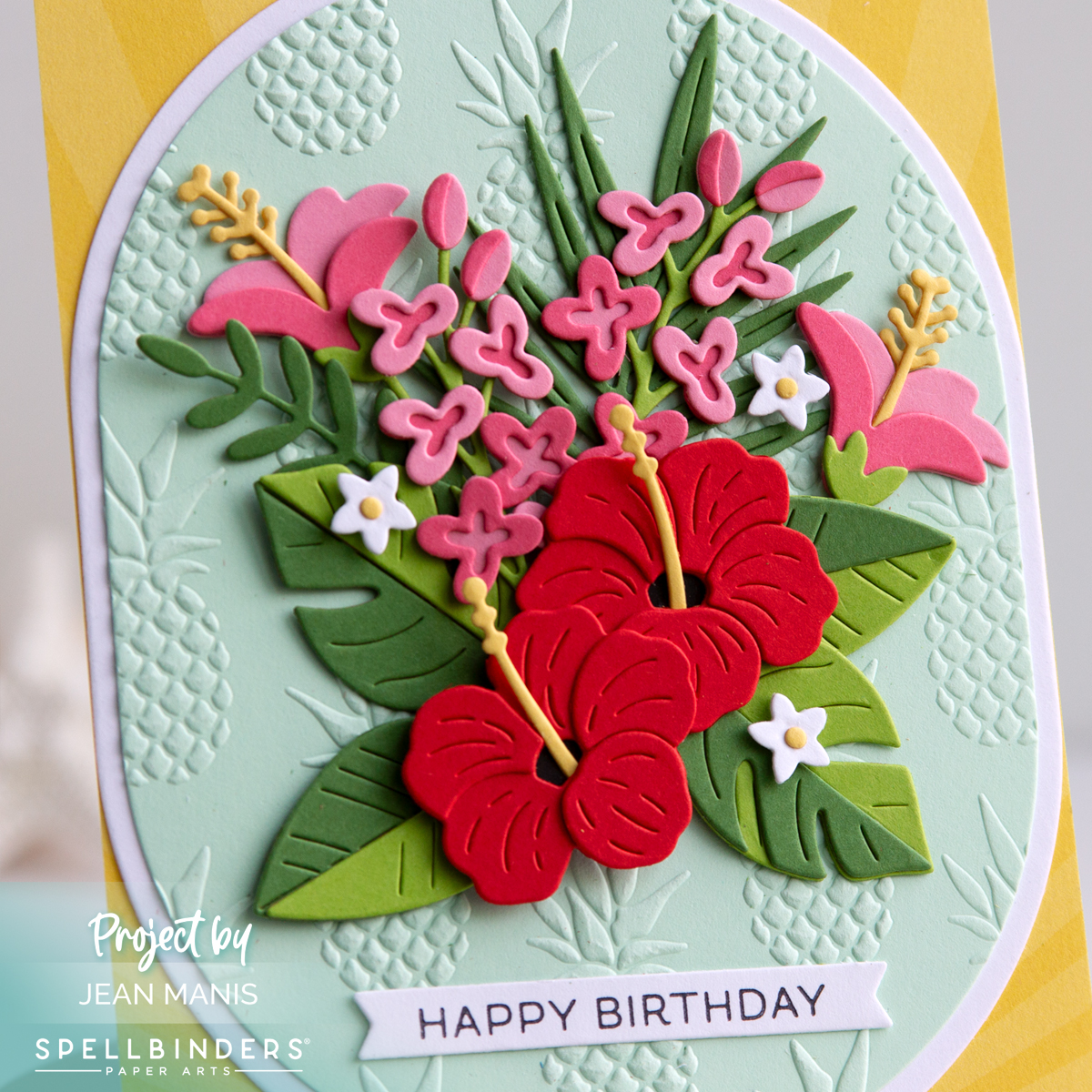 Spellbinders | Tropical Blooms Card