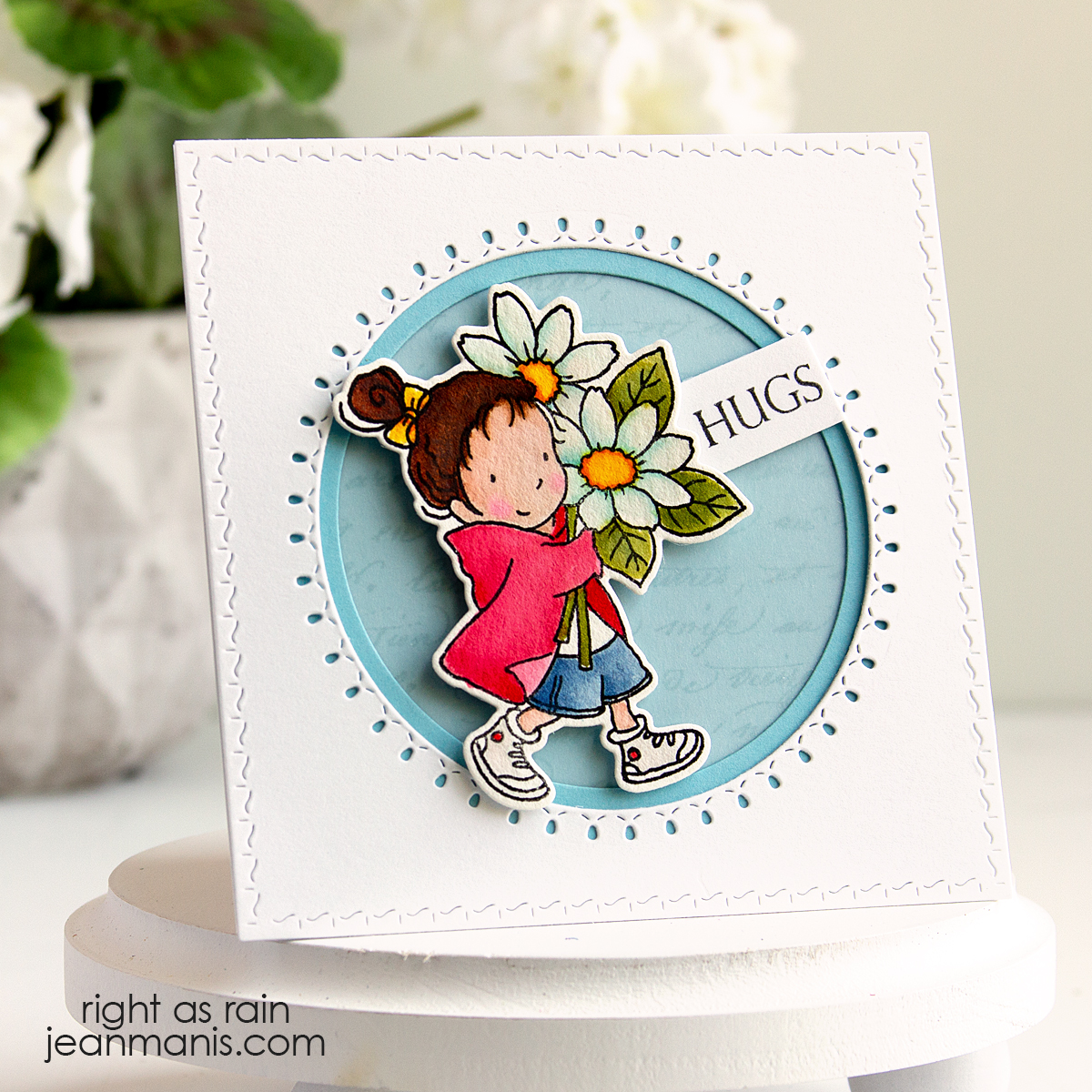 Circle Frame | Penny Black Petals