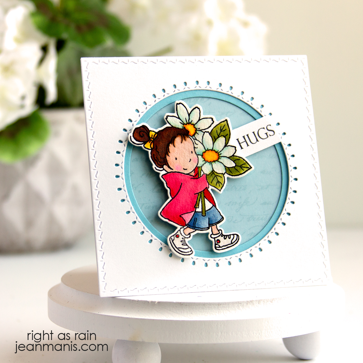 Circle Frame | Penny Black Petals