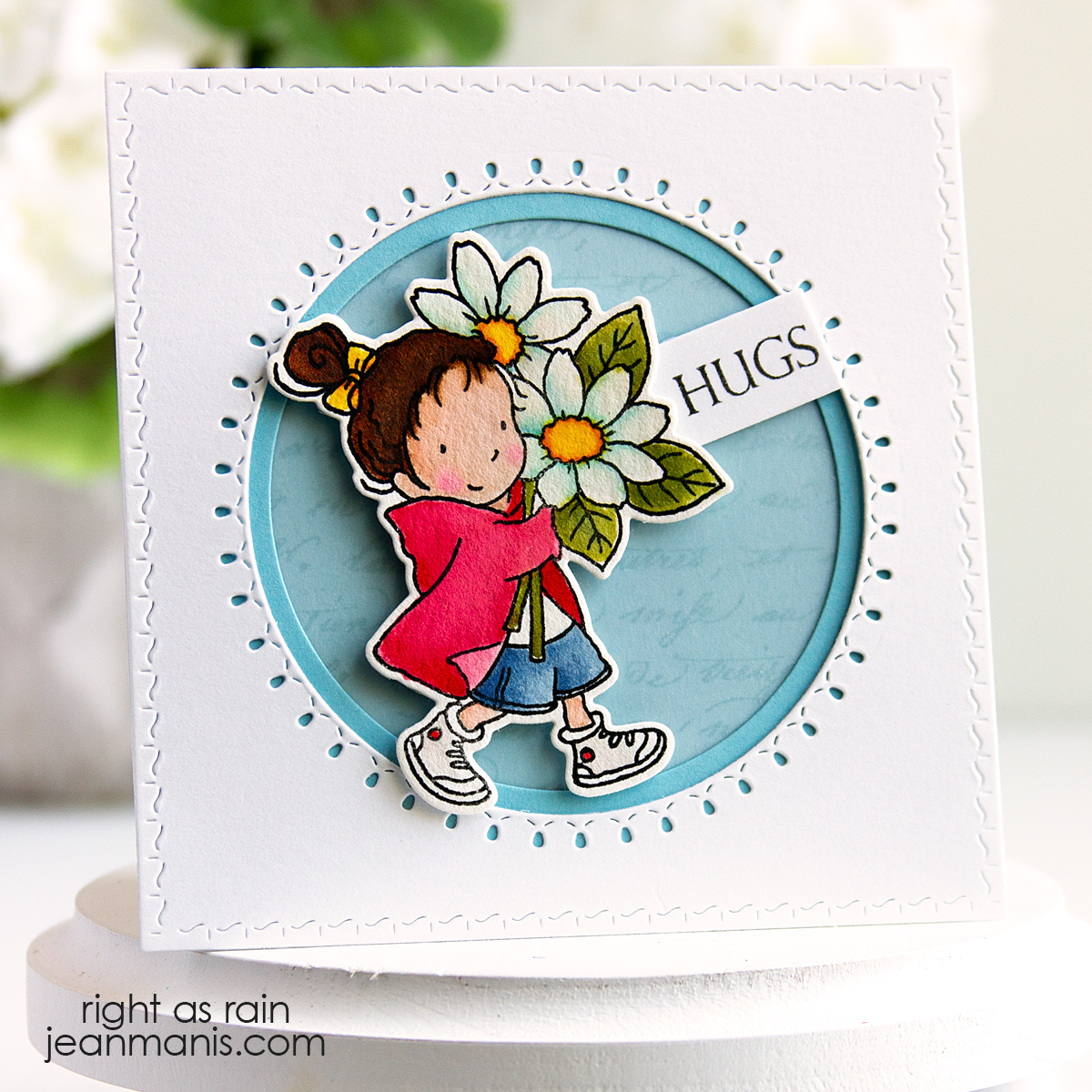 Circle Frame | Penny Black Petals