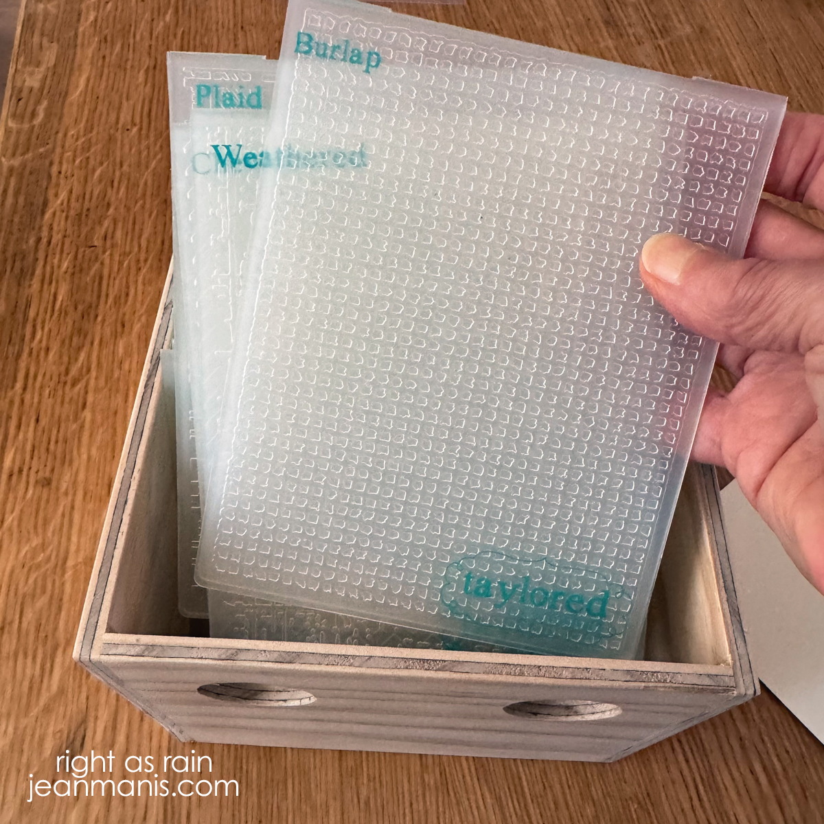 My Embossing Folders Needed a System