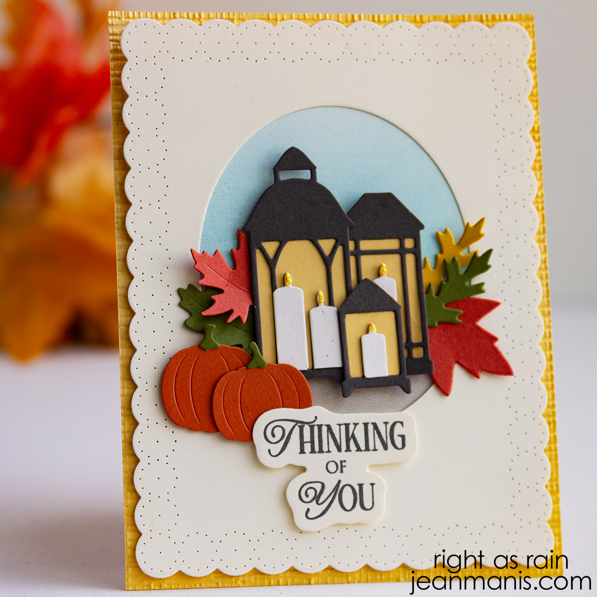 Die-cut Autumn Scene