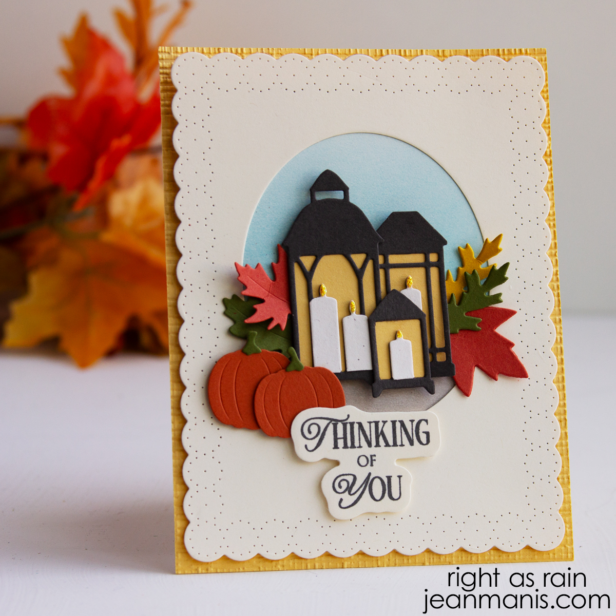 Die-cut Autumn Scene