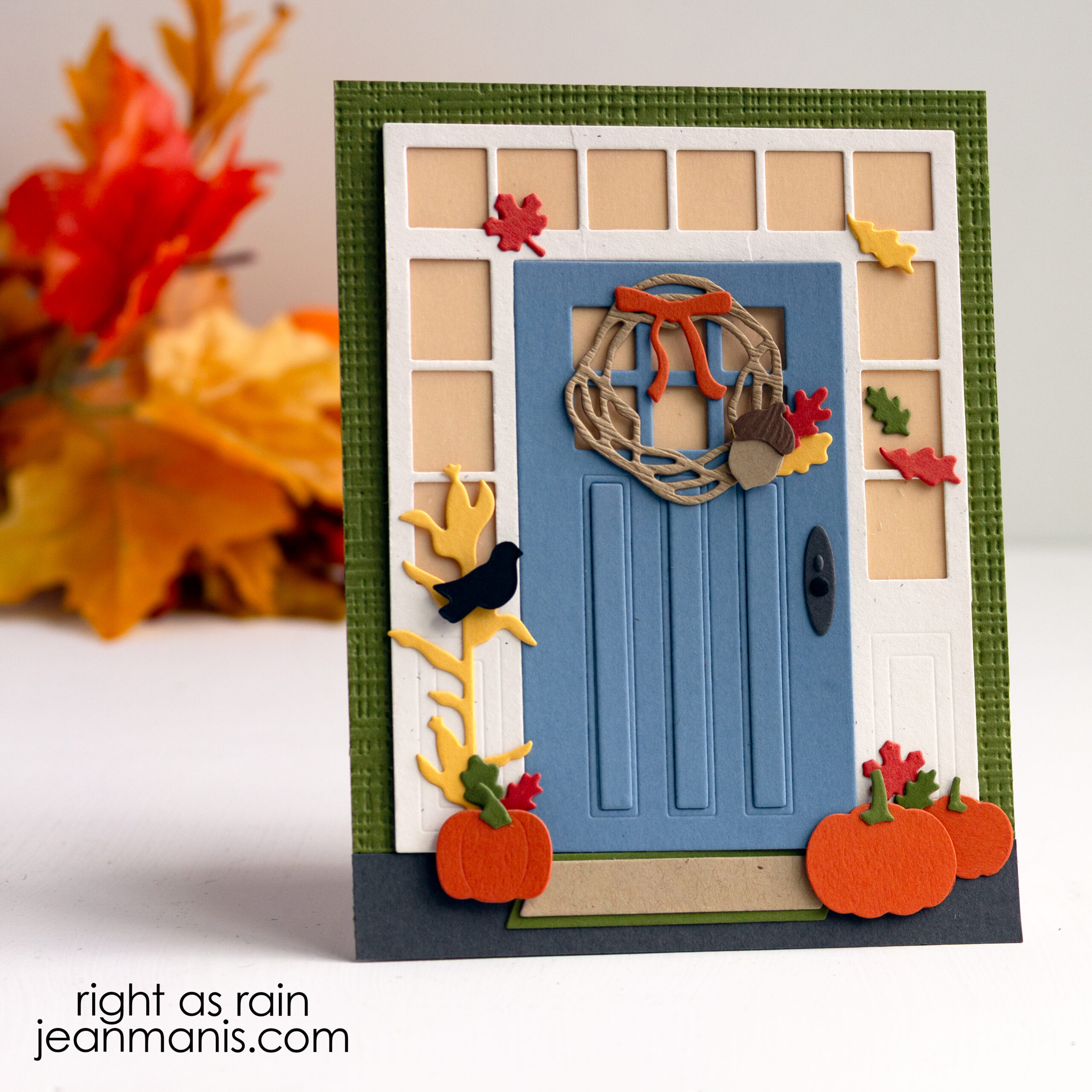 Fall Door Die-cut Scene