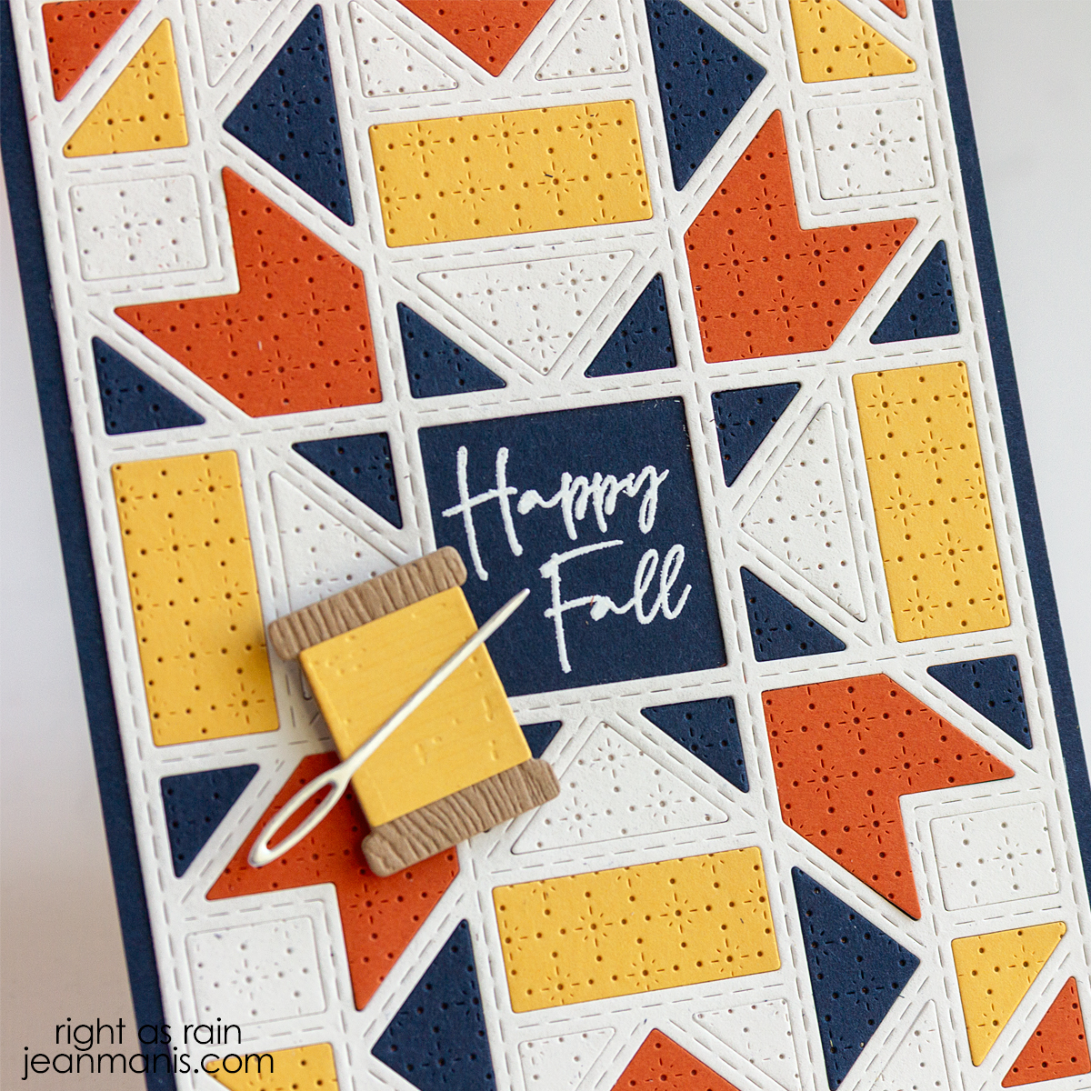 Fall Quilt-Inspired Card